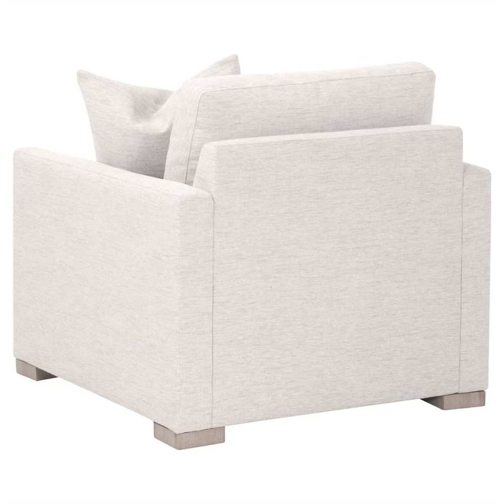 Davis Modern Classic Cream Performance Grey Oak Arm Chair|