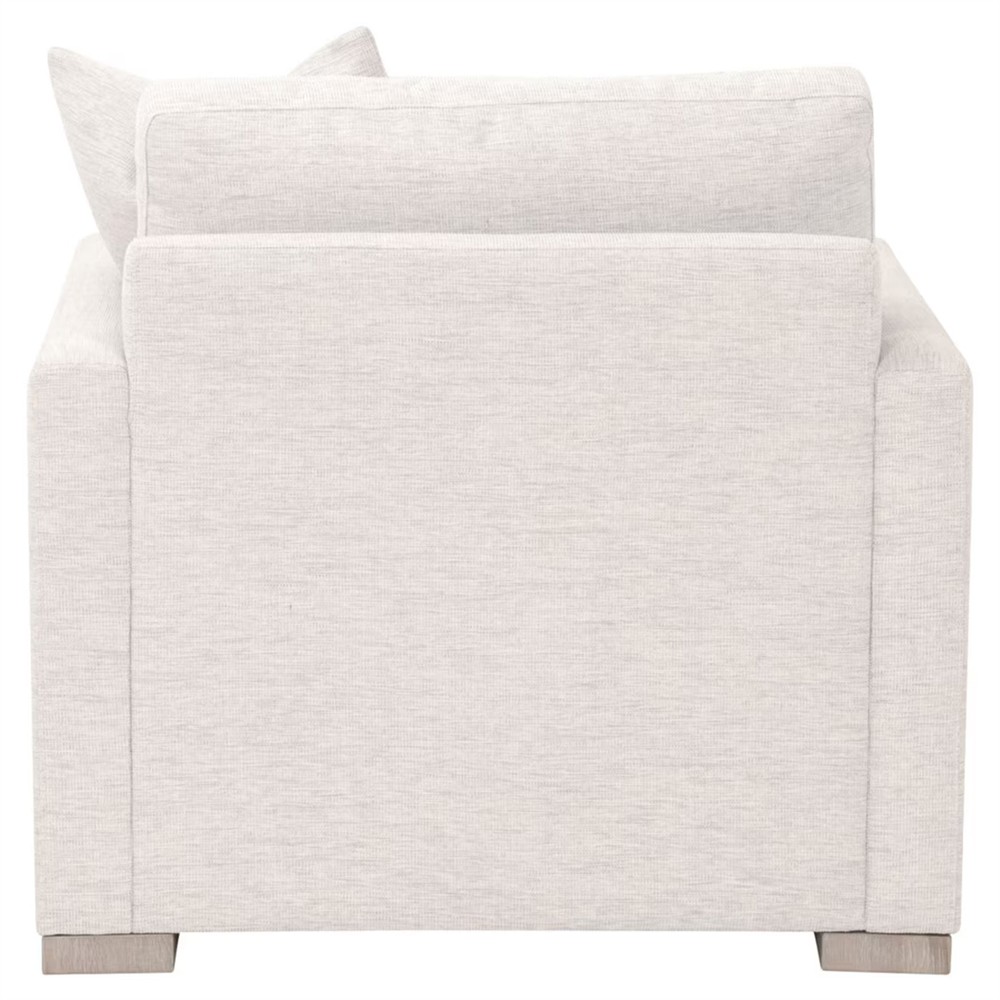 Davis Modern Classic Cream Performance Grey Oak Arm Chair|