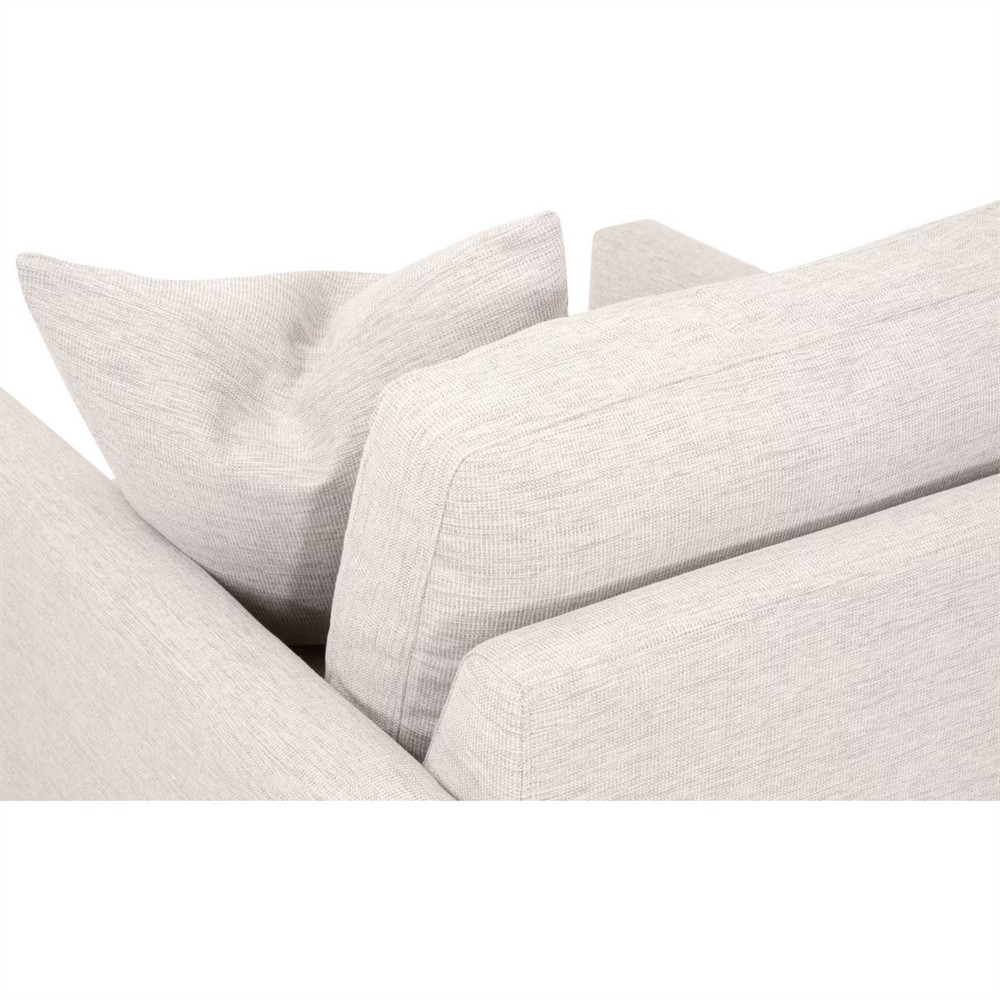 Davis Modern Classic Cream Performance Grey Oak Arm Chair|