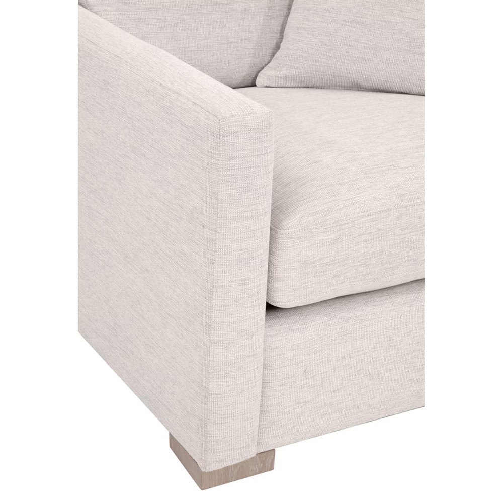 Davis Modern Classic Cream Performance Grey Oak Arm Chair|