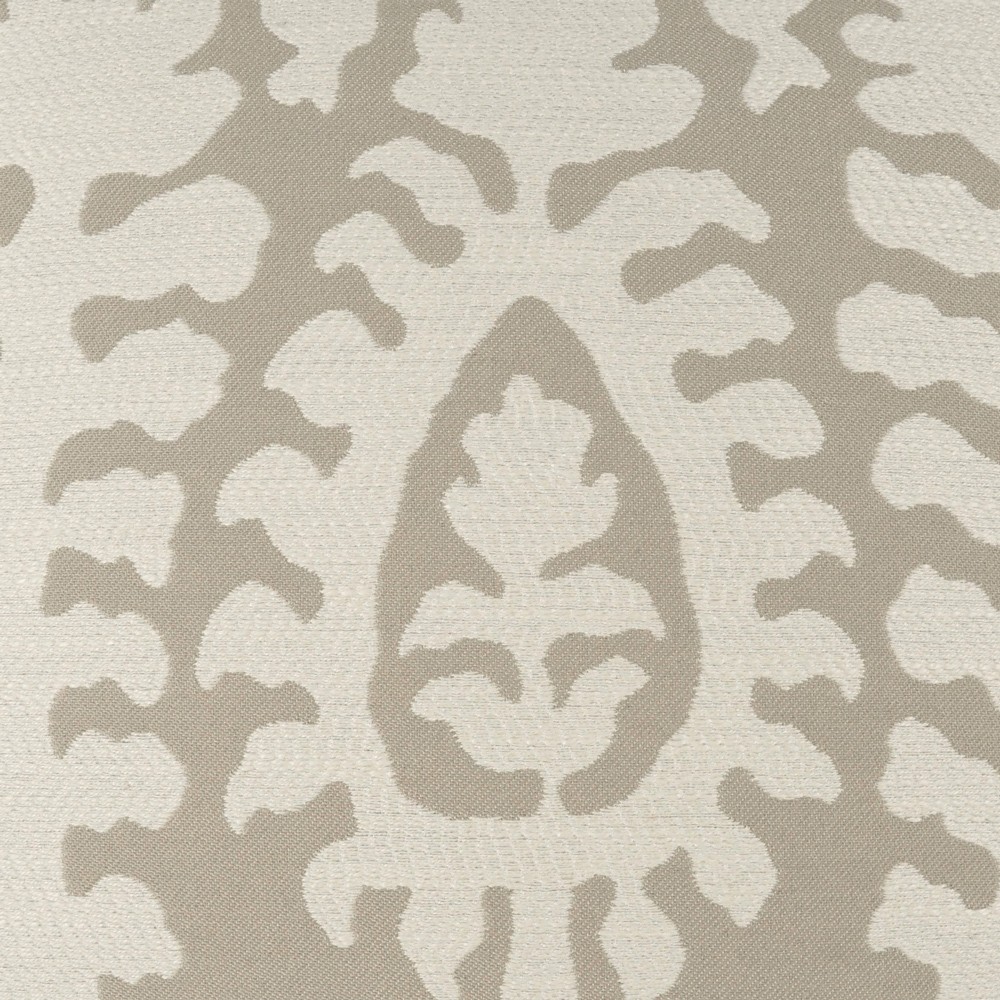 Rosetti Updated Traditional Beige Damask Indoor Outdoor Throw Pillow - 22x22|