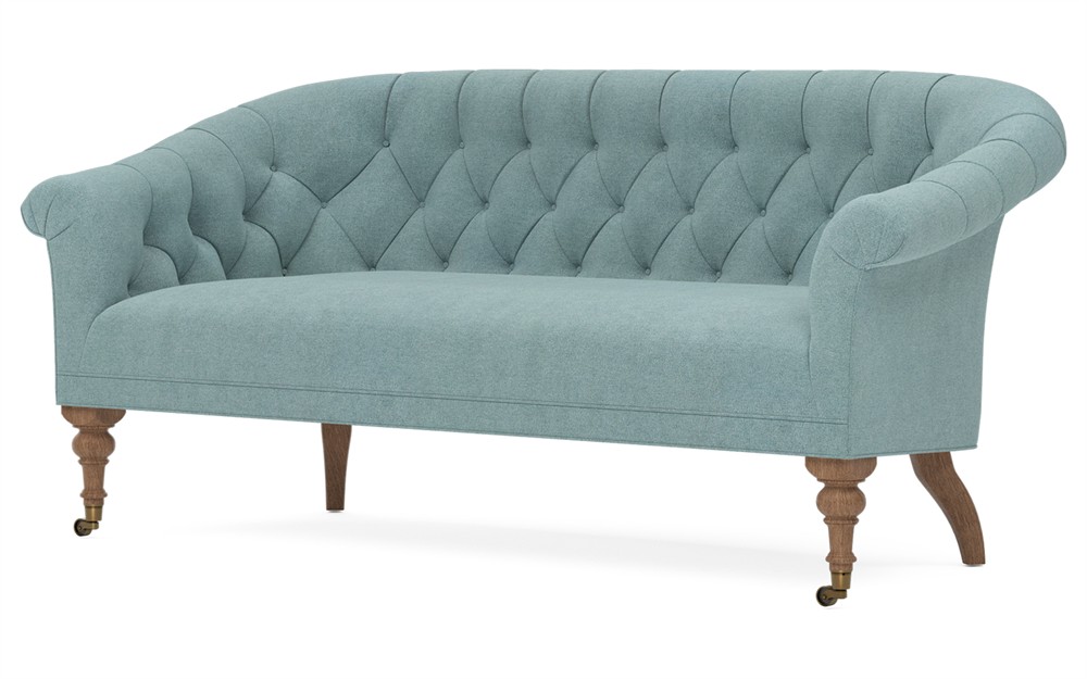 Nanette Raindrop Velvet Loveseat - 66"|