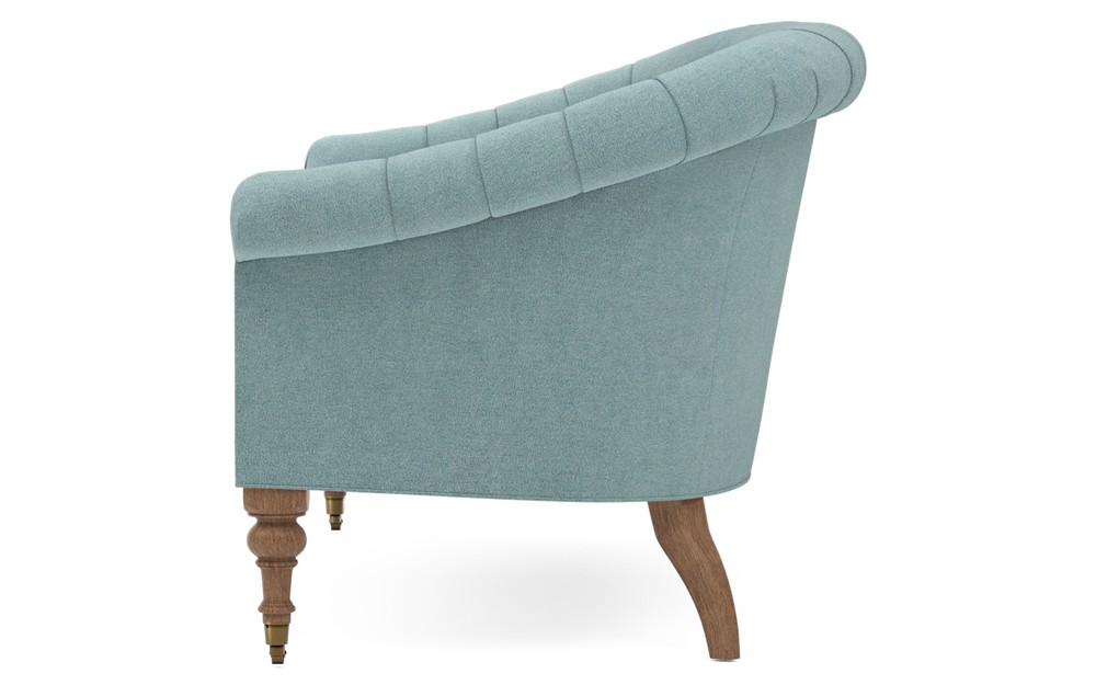 Nanette Flagstone Velvet Loveseat - 66"|