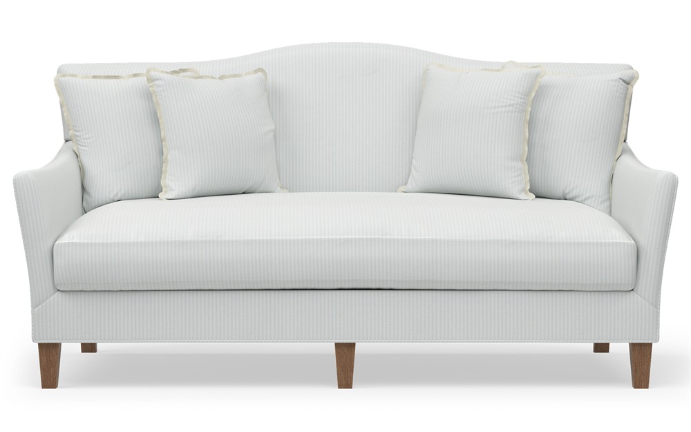 Danica Sky Blue Stripe Sofa - 78"|