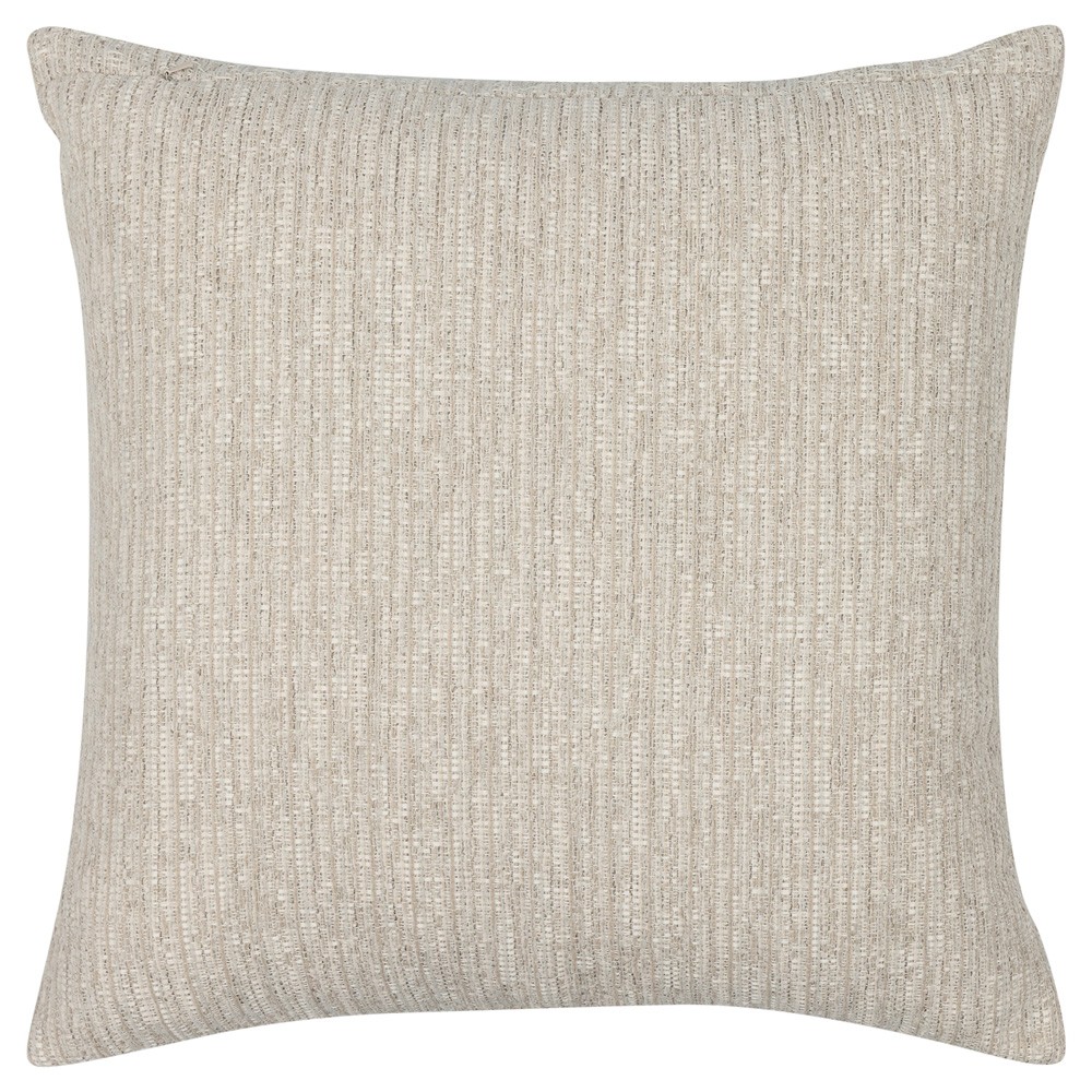 Jero Coastal Beach Beige Lattice Indoor Outdoor Throw Pillow - 20x20|