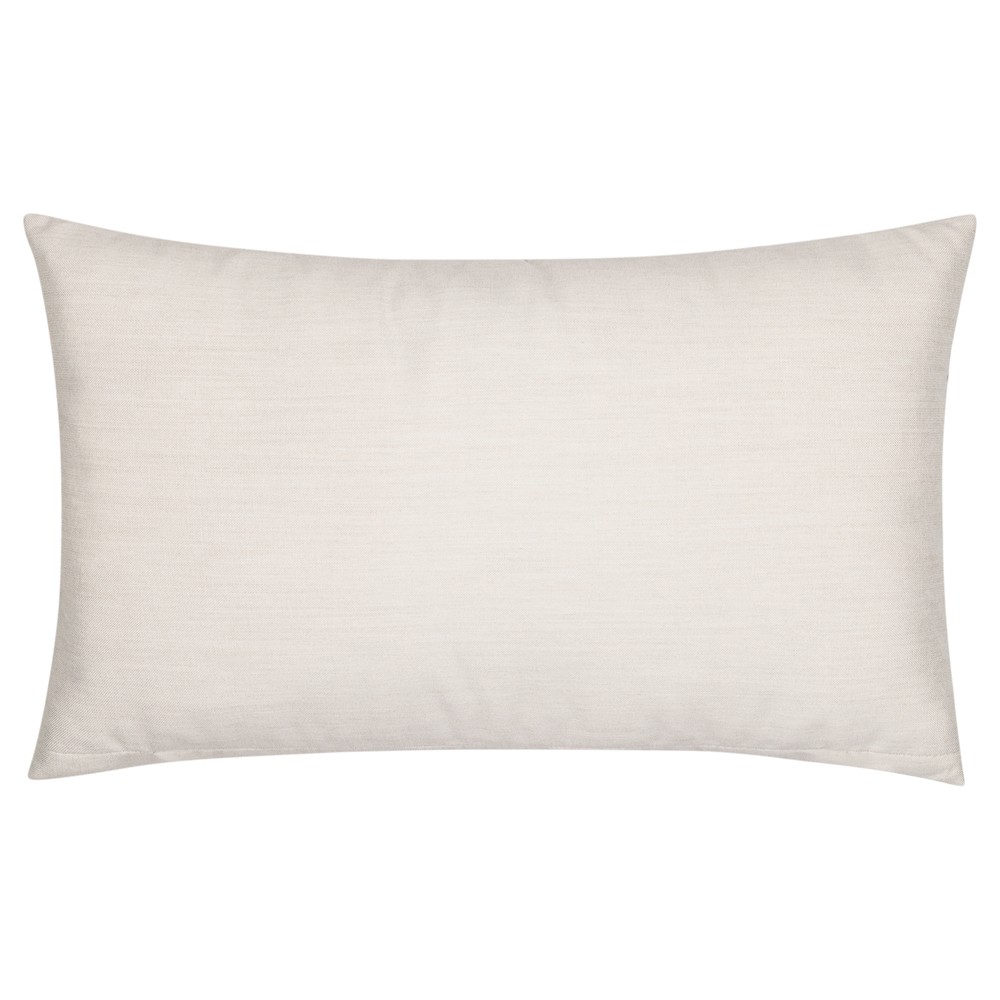 Keaton Coastal Beige Rope Indoor Outdoor Lumbar Pillow - 12x20|