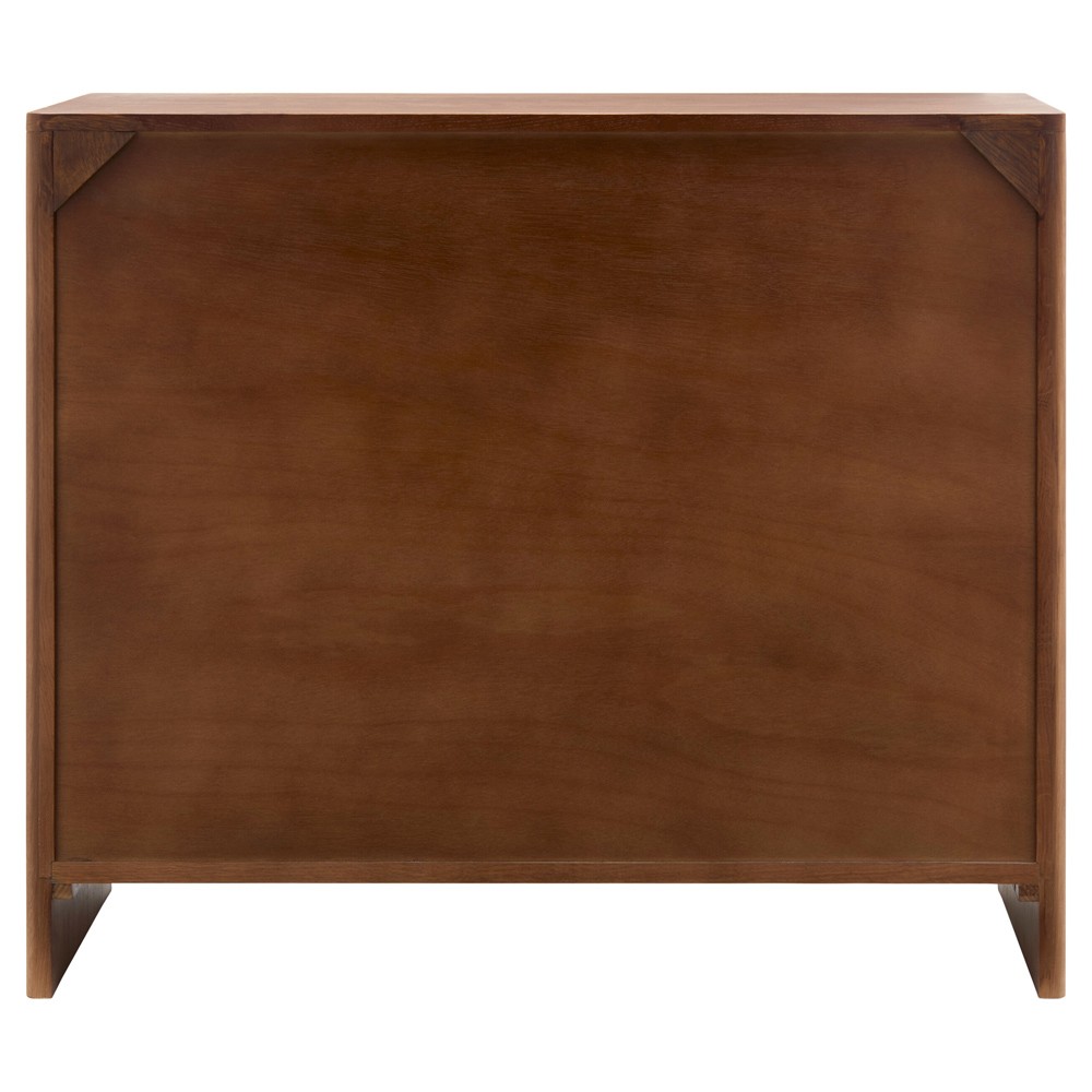 Delwyn Modern Classic Textured Metallic Oak Wood Cabinet|