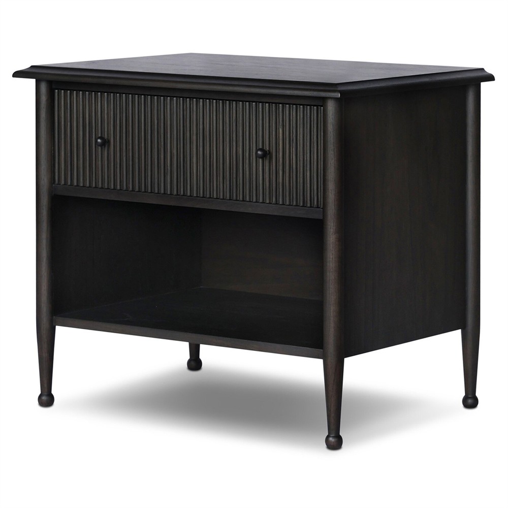Eloise Smoked Black Mindi Nightstand|