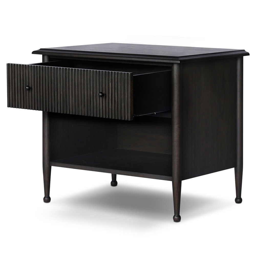 Eloise Smoked Black Mindi Nightstand|