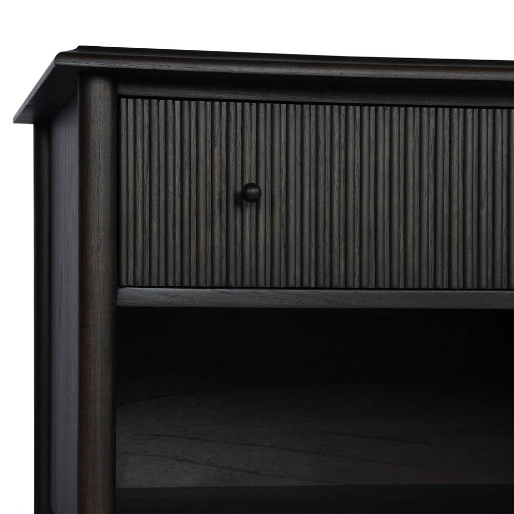 Eloise Smoked Black Mindi Nightstand|