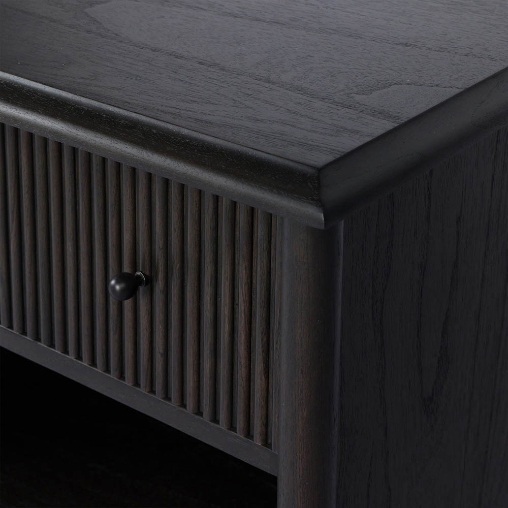 Eloise Smoked Black Mindi Nightstand|