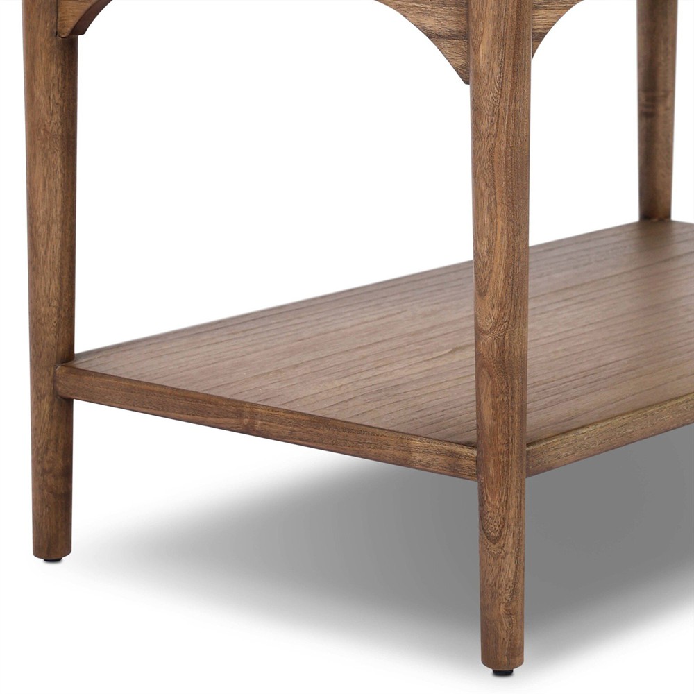 Lizzy Amber Sungkai Veneer Nightstand|