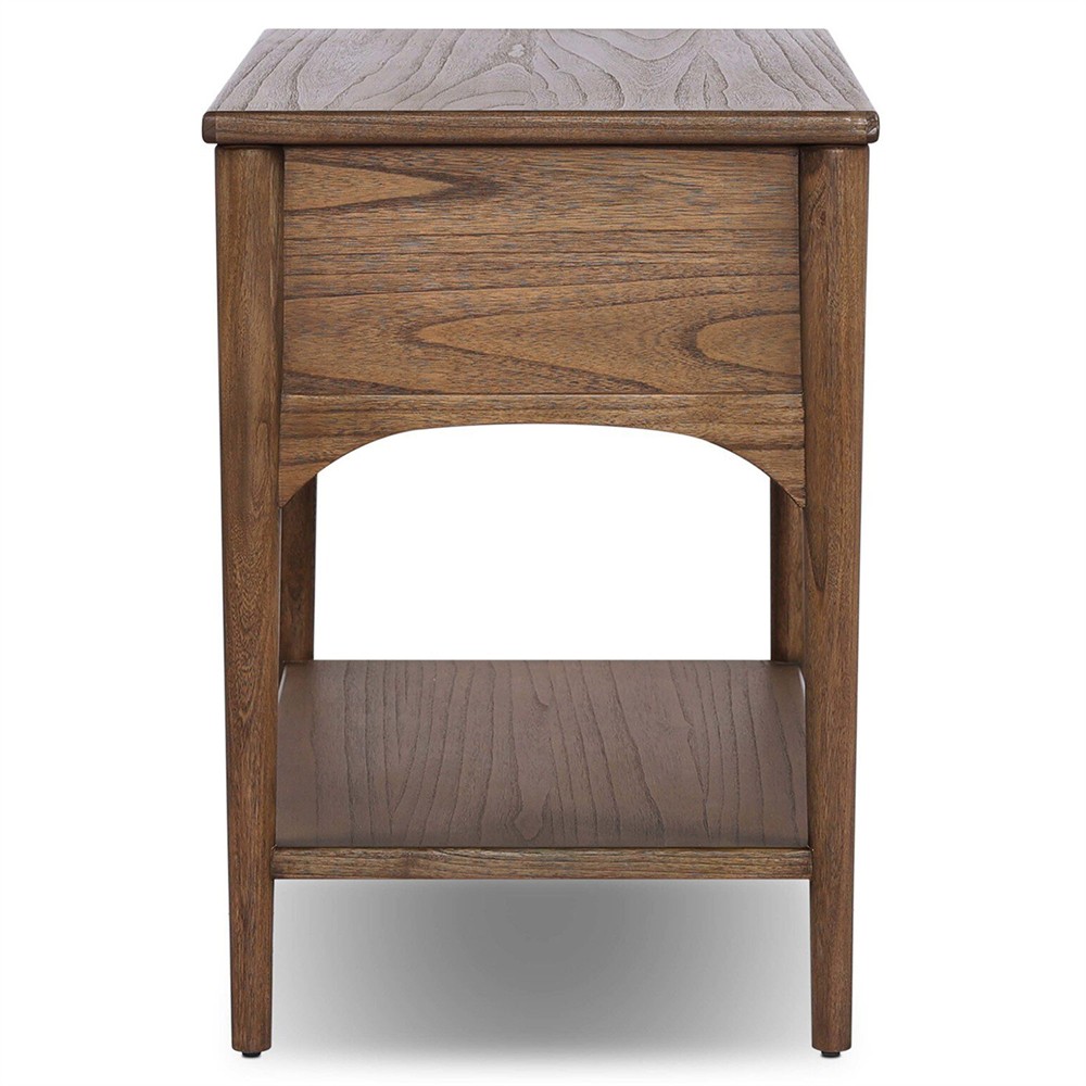 Lizzy Amber Sungkai Veneer Nightstand|
