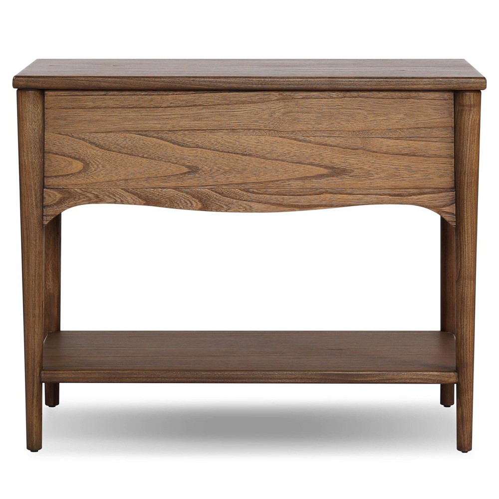 Lizzy Amber Sungkai Veneer Nightstand|