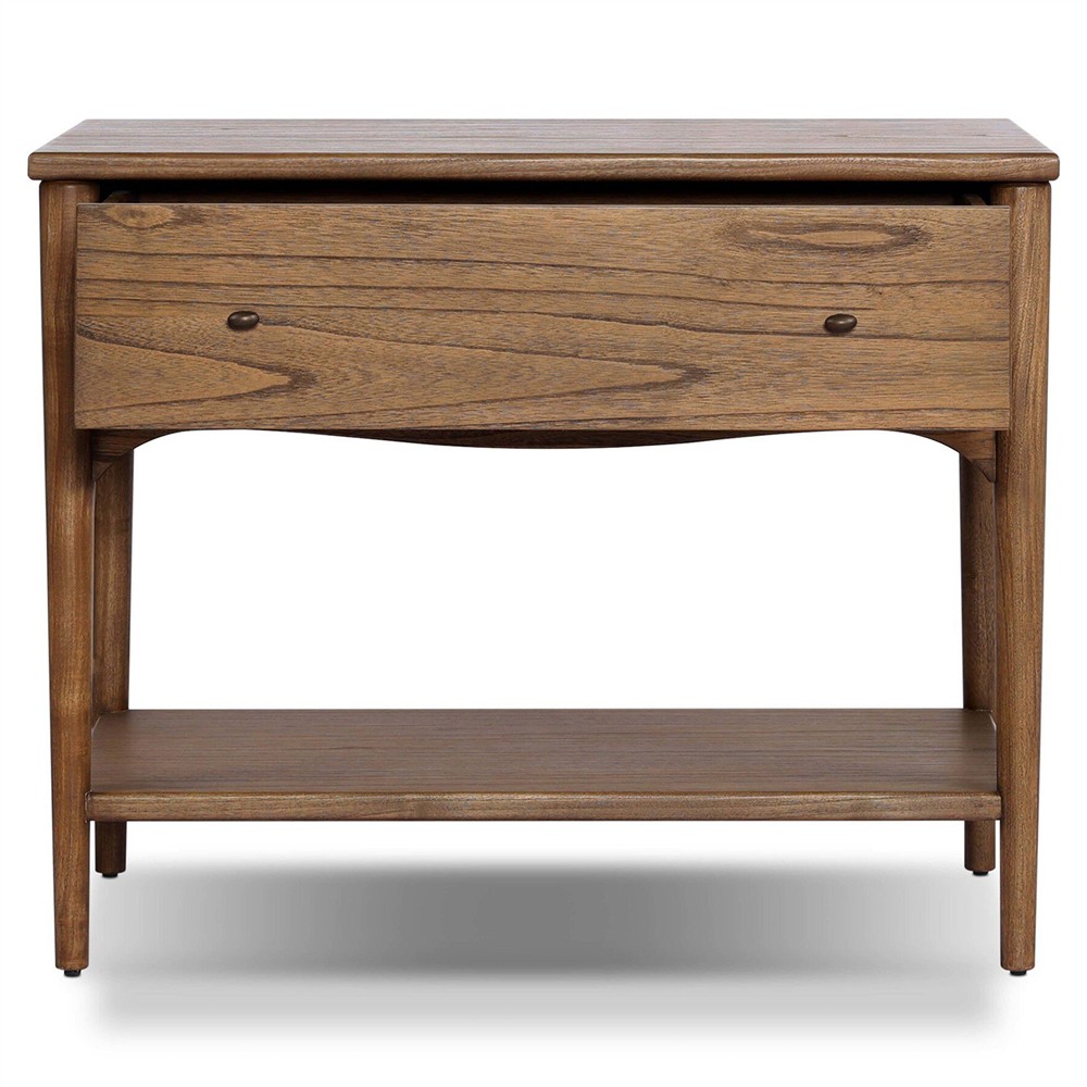 Lizzy Amber Sungkai Veneer Nightstand|