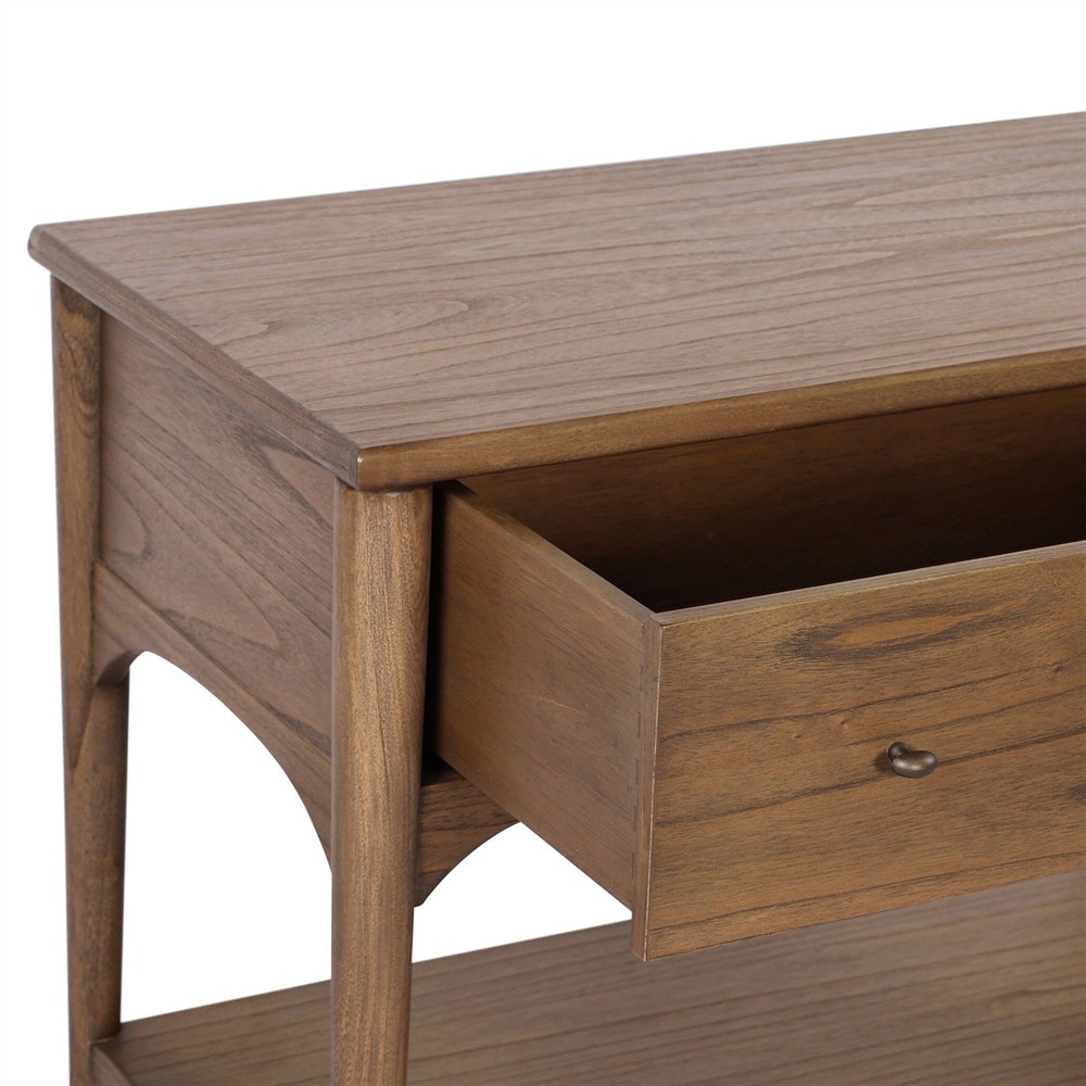 Lizzy Amber Sungkai Veneer Nightstand|