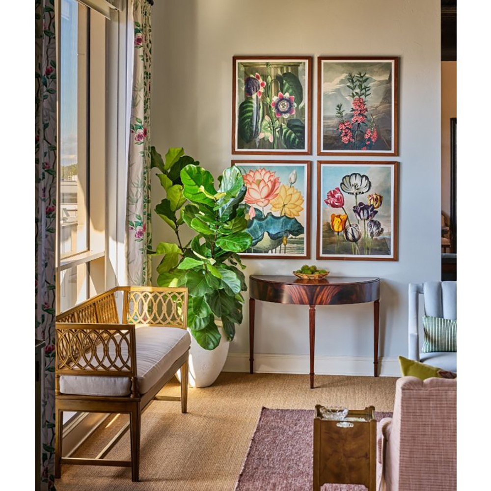 Kensington Updated Traditional Margate Mahogany Wood Demilune