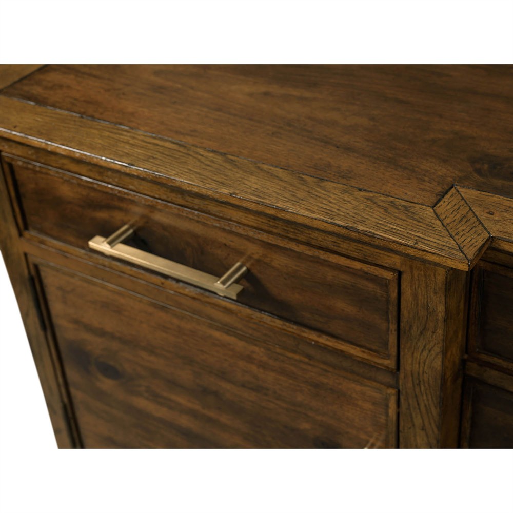 Osprey Updated Traditional Kona Wood Sideboard|