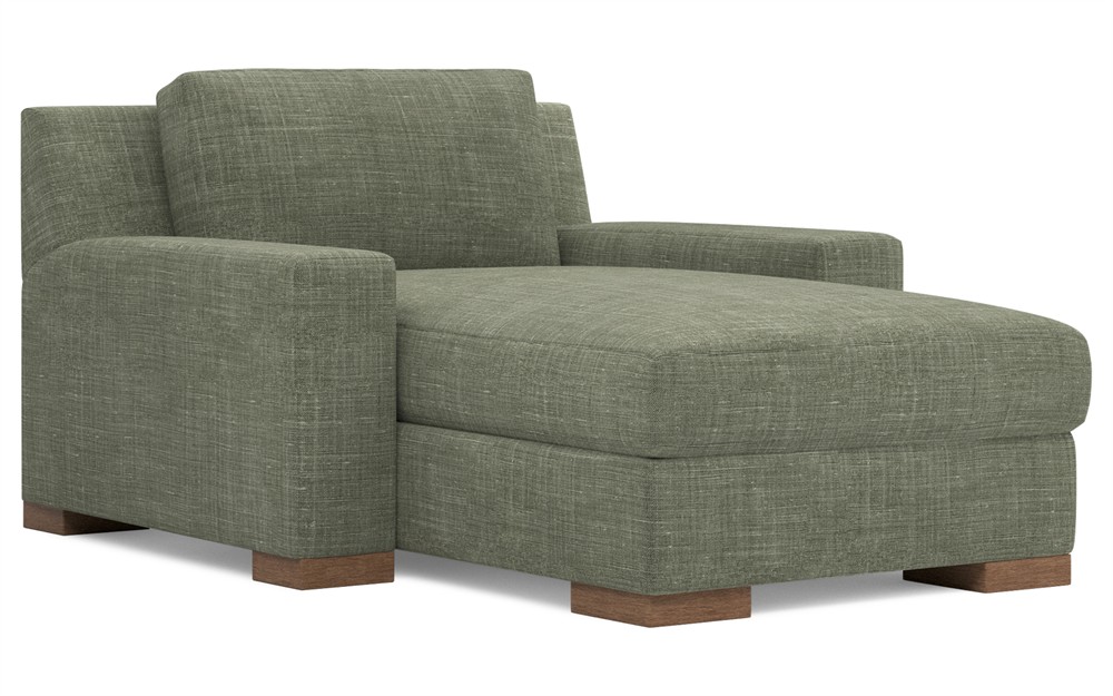 Henri Moss Performance Linen Chaise|