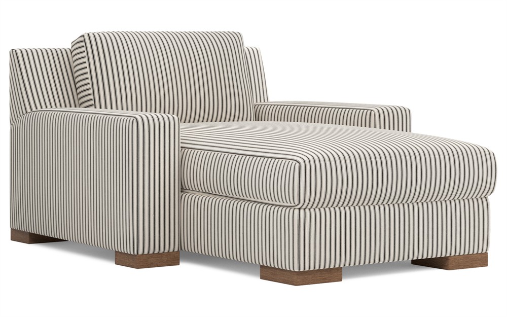 Henri Peppercorn Stripe Chaise|