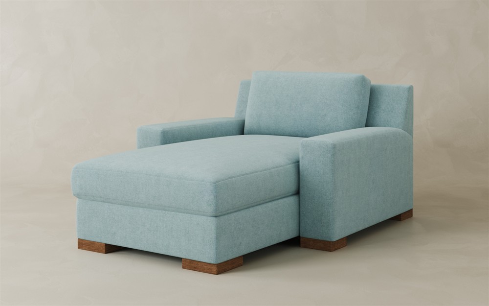 Henri Mocha Mist Performance Velvet Chaise|