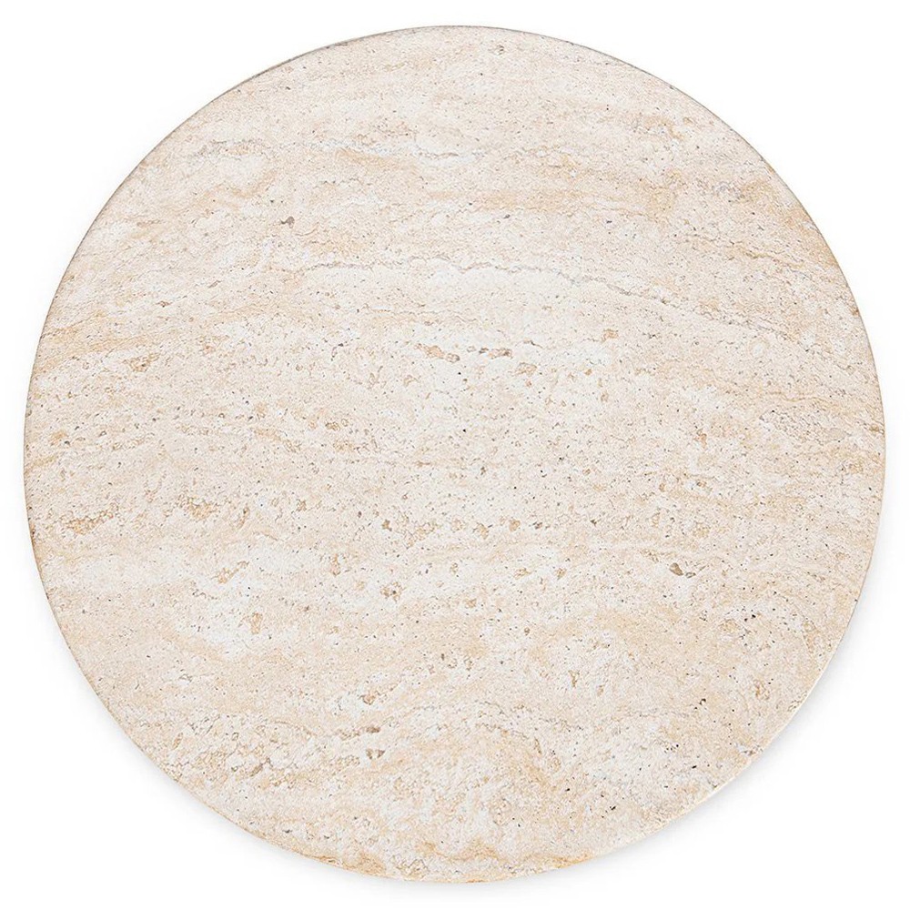 Vaughn Modern Classic Beige Concrete Outdoor Stool|