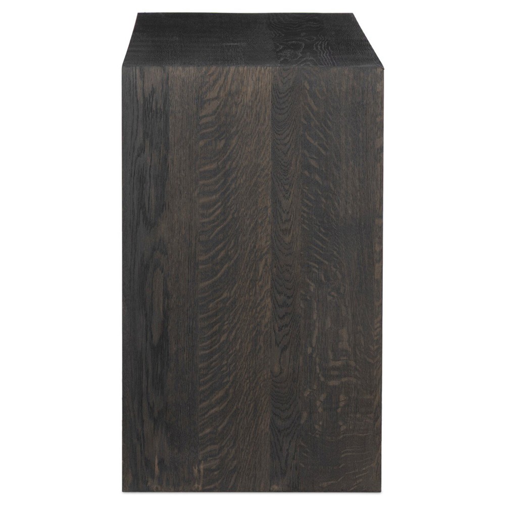 Marcella Modern Classic Distressed Iron Brown Oak Sideboard|