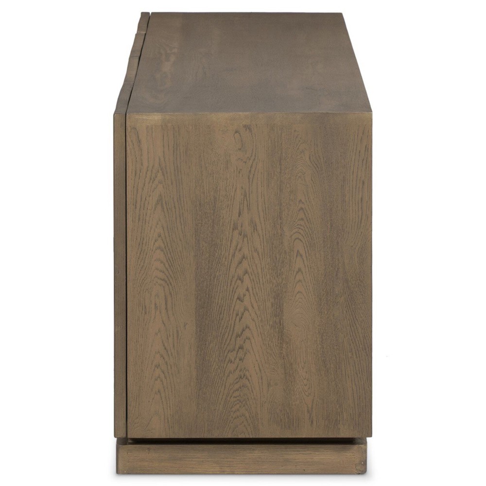 Asbury Rustic Lodge Light Washed Oak Media Console - 72"|