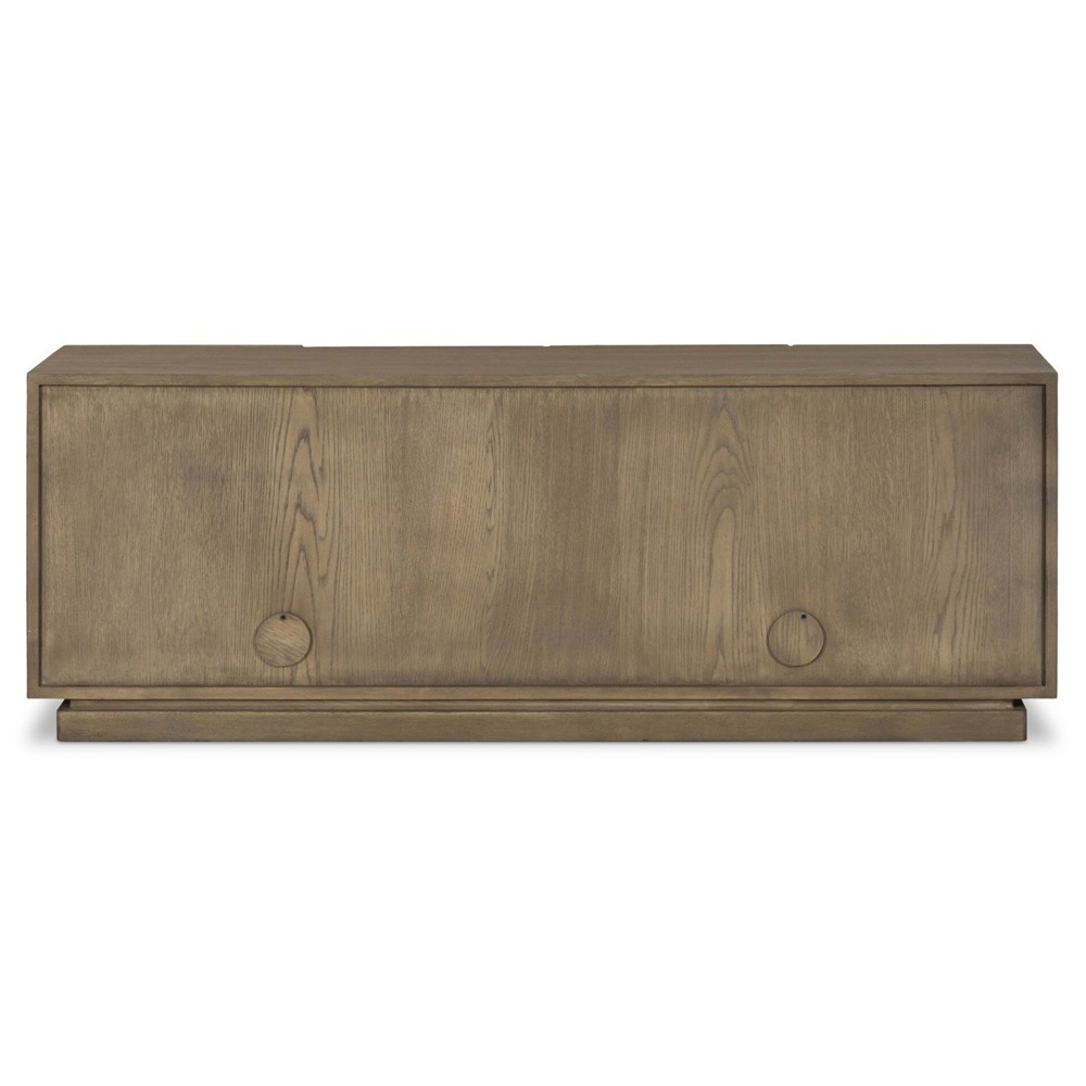 Asbury Rustic Lodge Light Washed Oak Media Console - 72"|