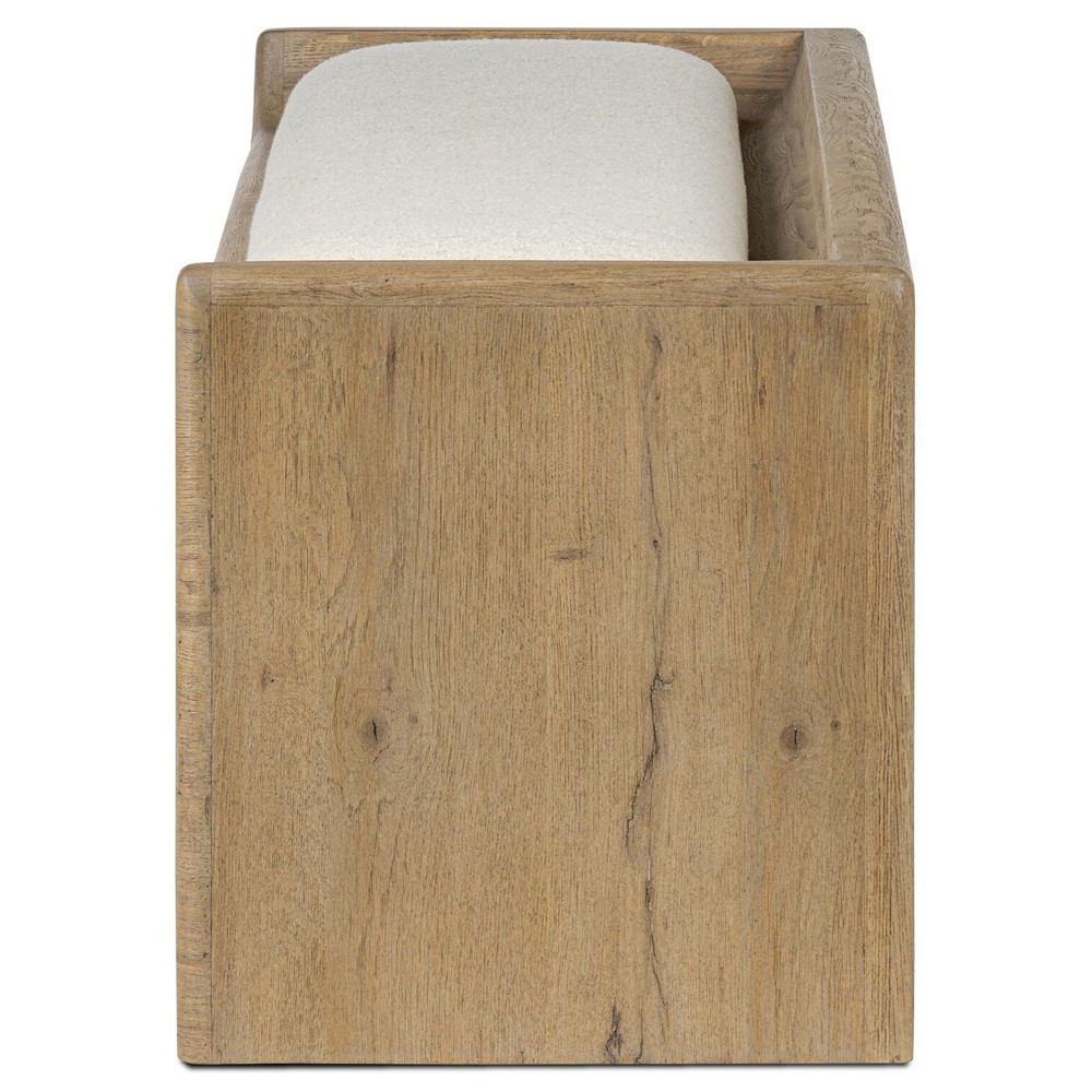 Balon Modern Classic Cream Boucle Performance Storage Bench|