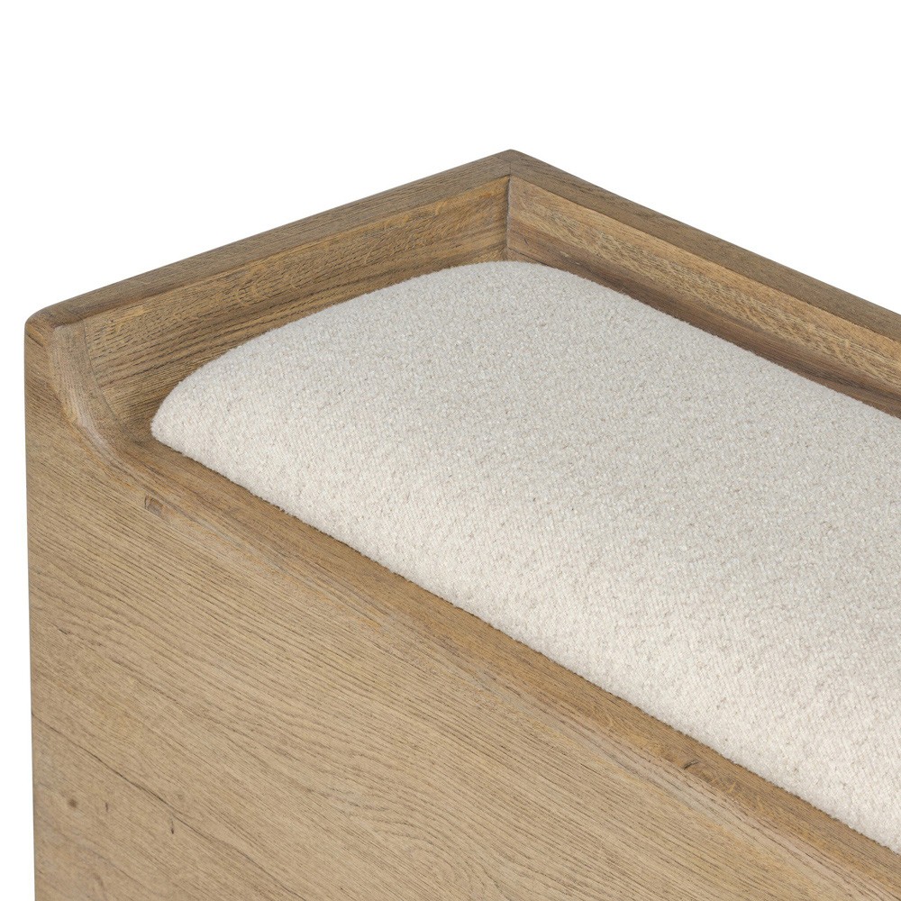 Balon Modern Classic Cream Boucle Performance Storage Bench|