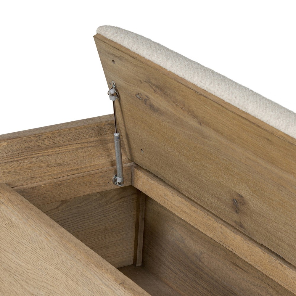 Balon Modern Classic Cream Boucle Performance Storage Bench|