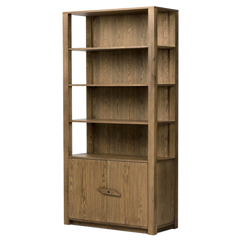Bedford Rustic Lodge Natural Oak Bookcase|