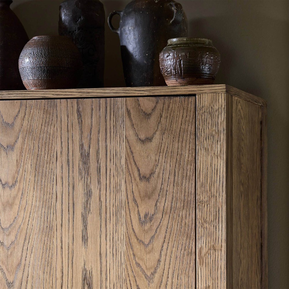 Bedford Rustic Lodge Natural Oak Cabinet|