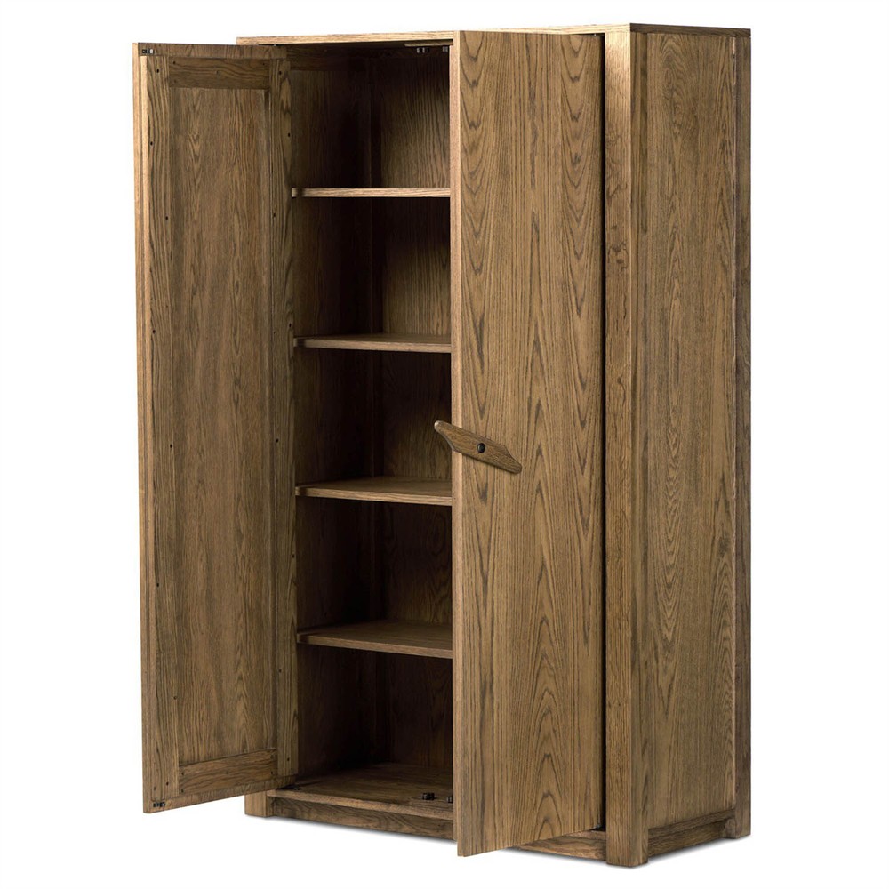 Bedford Rustic Lodge Natural Oak Cabinet|