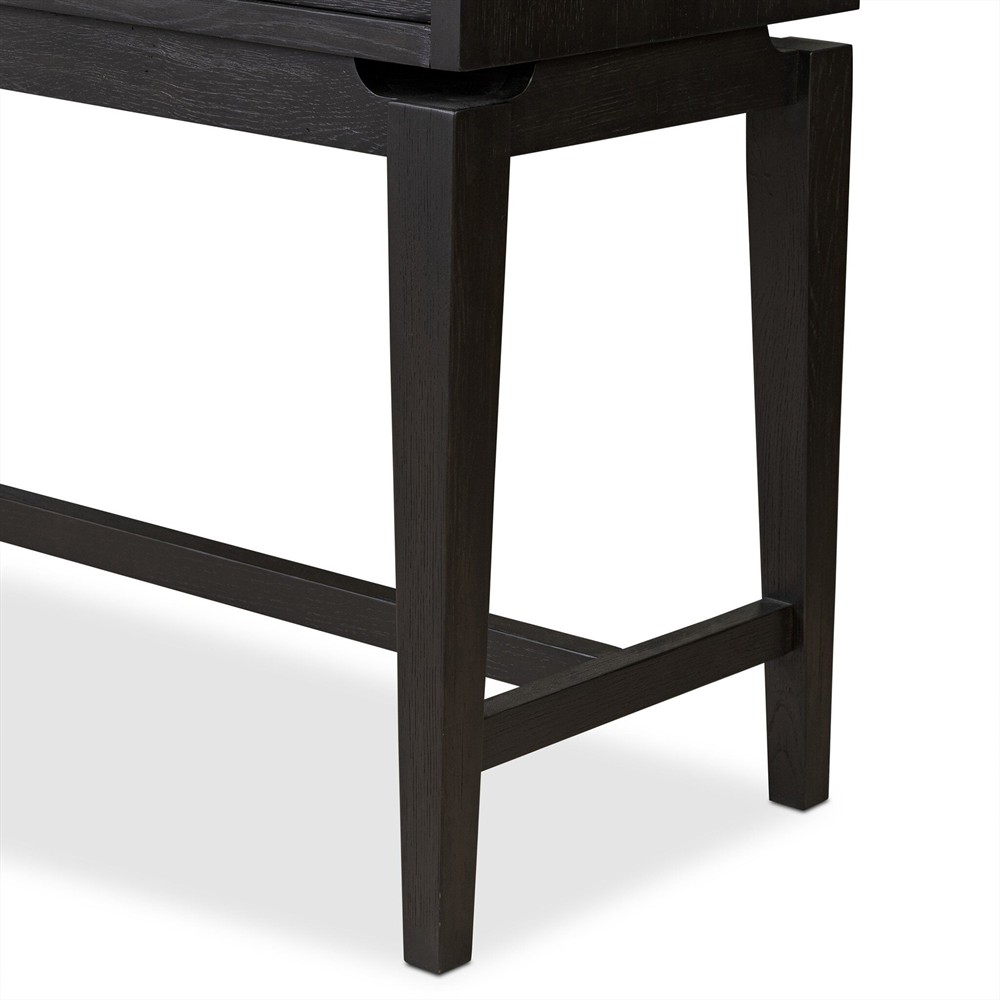 Lalaine Rustic Lodge Black Oak Display Case|