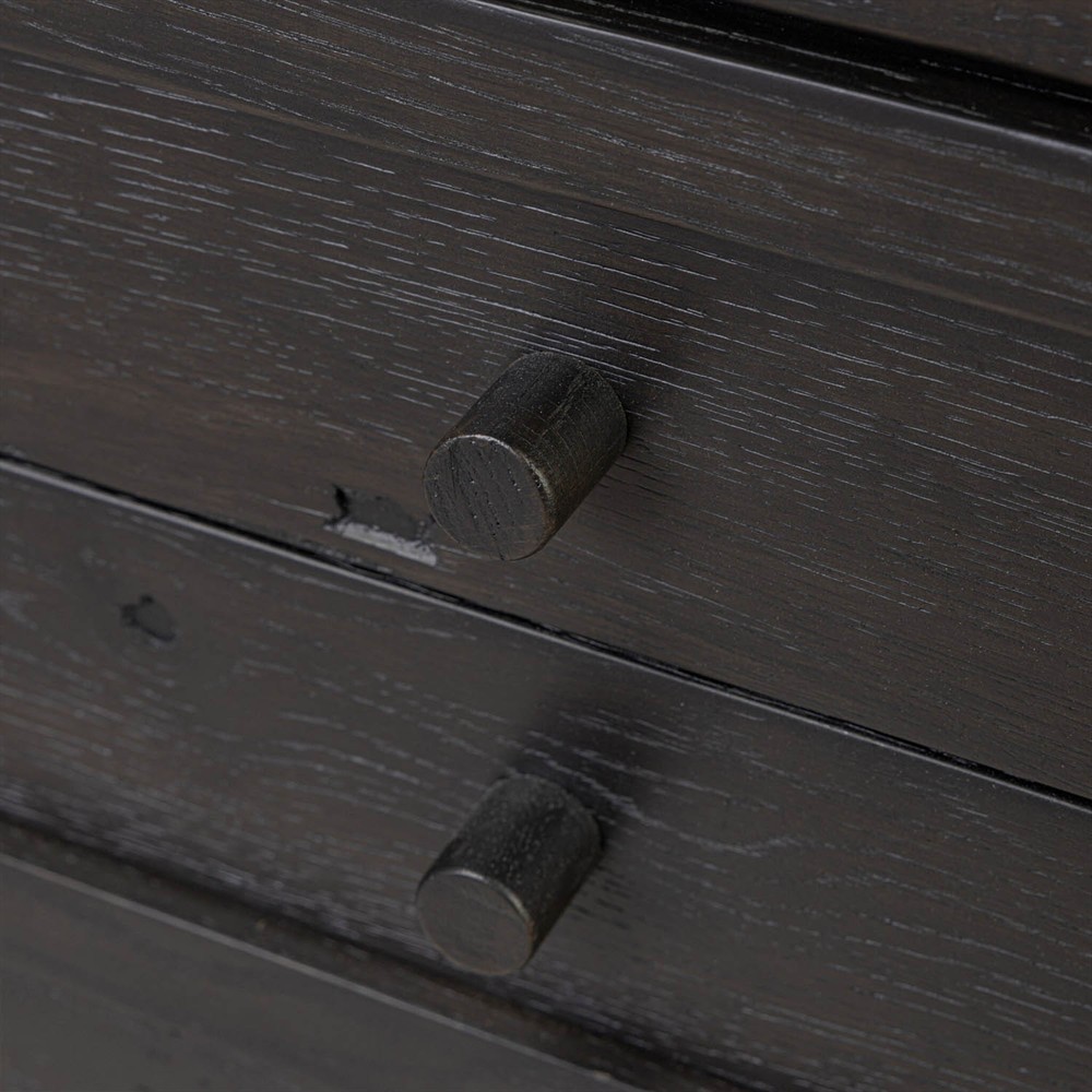 Lalaine Rustic Lodge Black Oak Display Case|