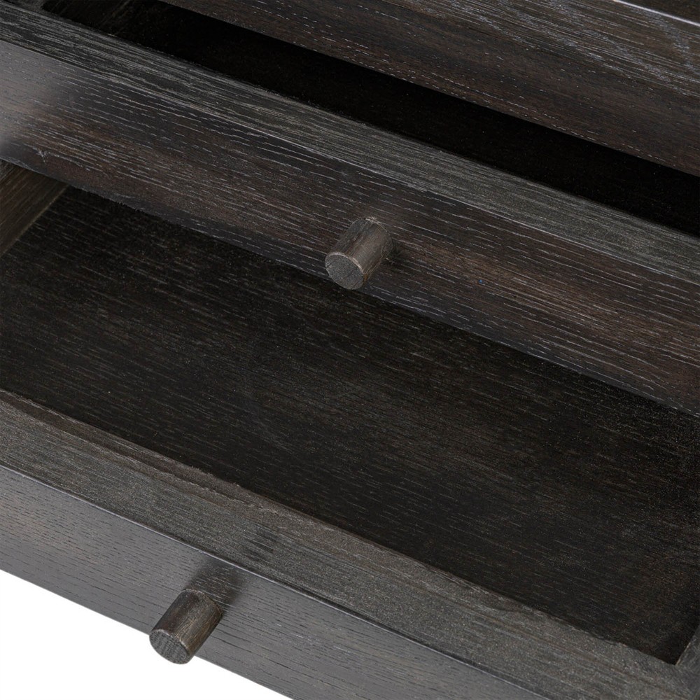 Lalaine Modern Classic Black Oak Desk|