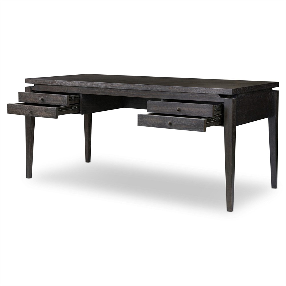 Lalaine Modern Classic Black Oak Desk|