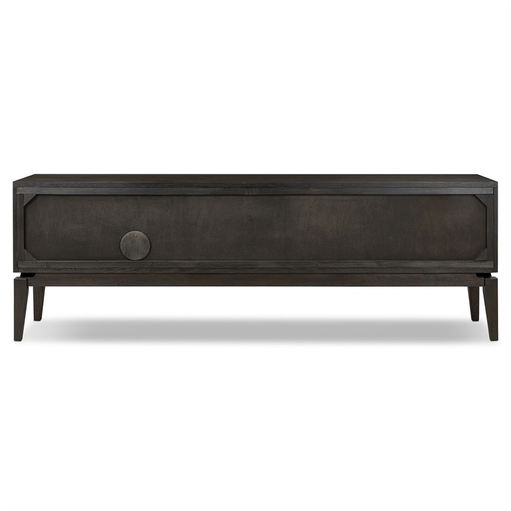 Lalaine Modern Classic Black Oak Media Console - 84"|
