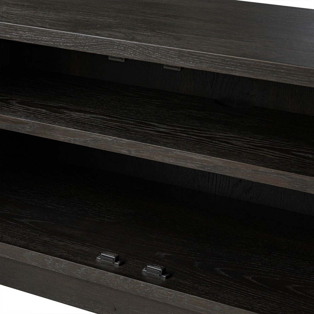 Lalaine Modern Classic Black Oak Media Console - 84"|