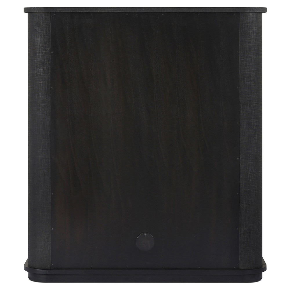 Berlin Modern Classic Black Painted Linen Cabinet|