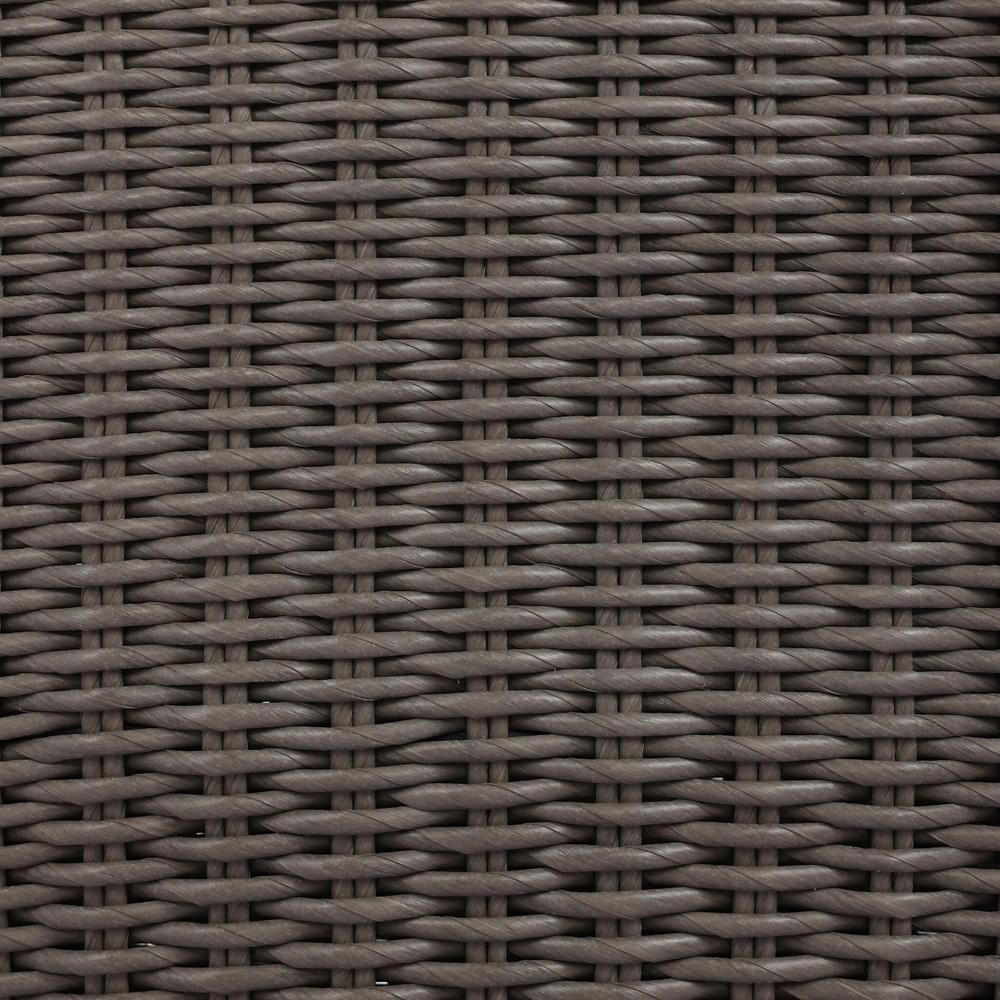 Heather Coastal Beach Vintage Taupe Woven Outdoor Lounge Chair|