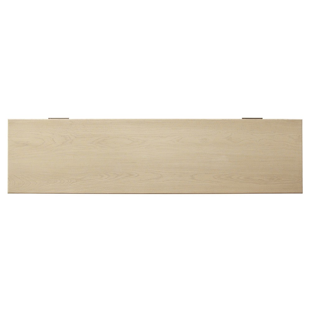 Blake Modern Classic Light Wash Wood Media Console - 80"|