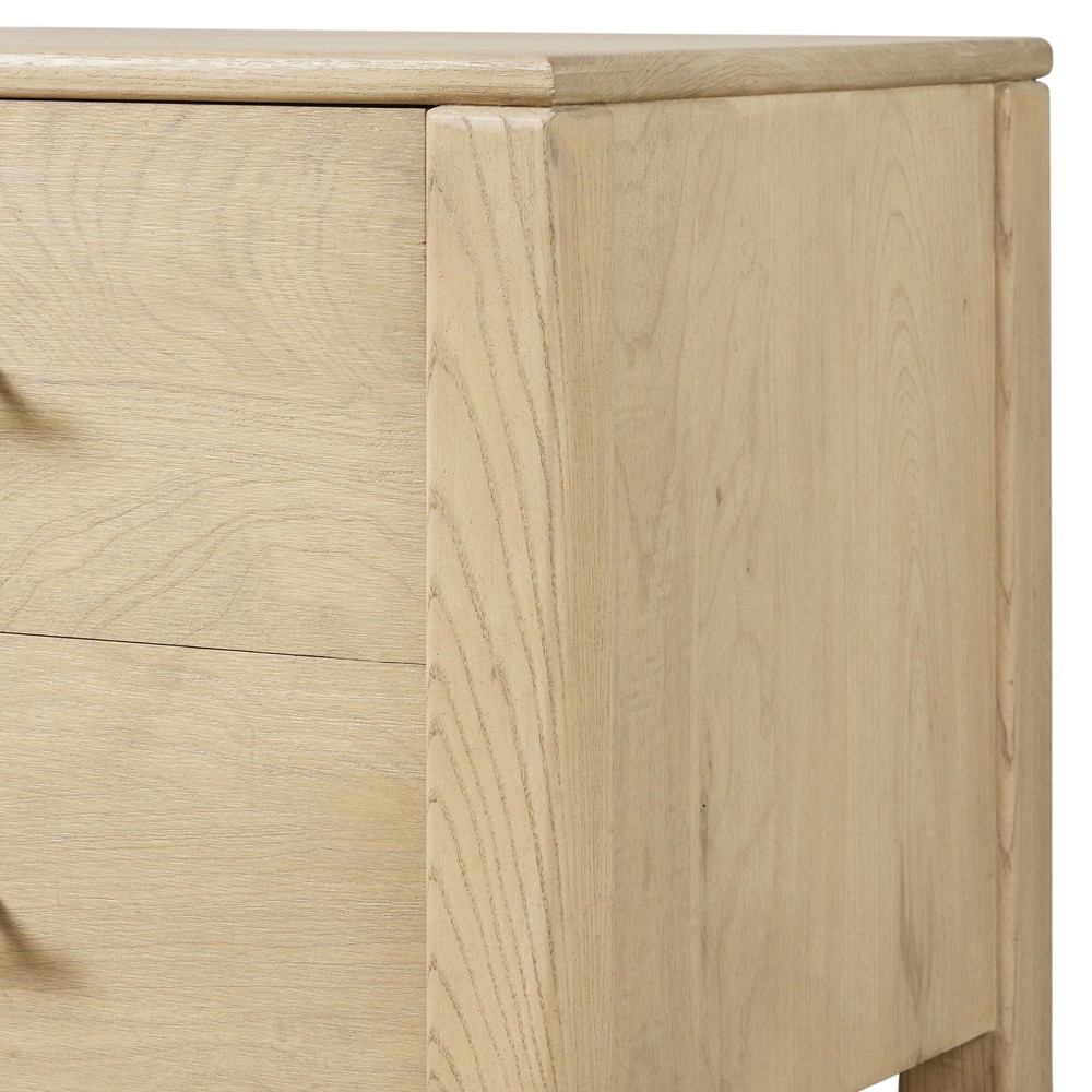 Blake Modern Classic Light Wash Wood Media Console - 80"|