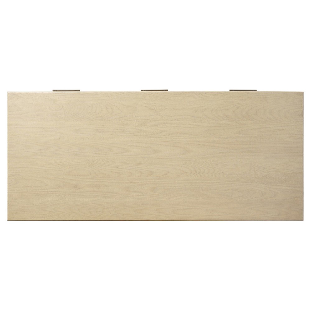 Blake Modern Classic Light Wash Wood Writing Desk|