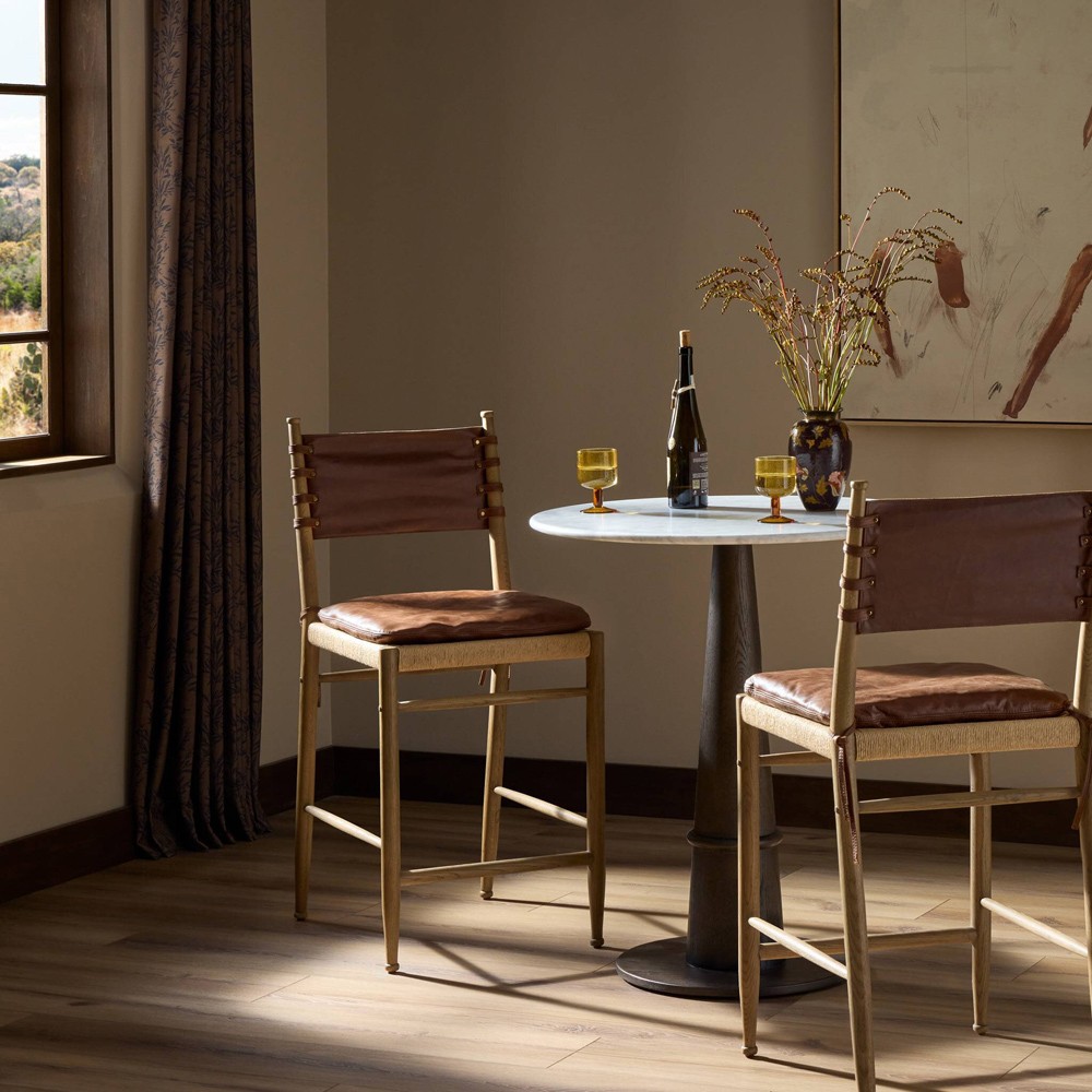 Brielle Dulane Mahogany Smoked Grey Oak Counter|