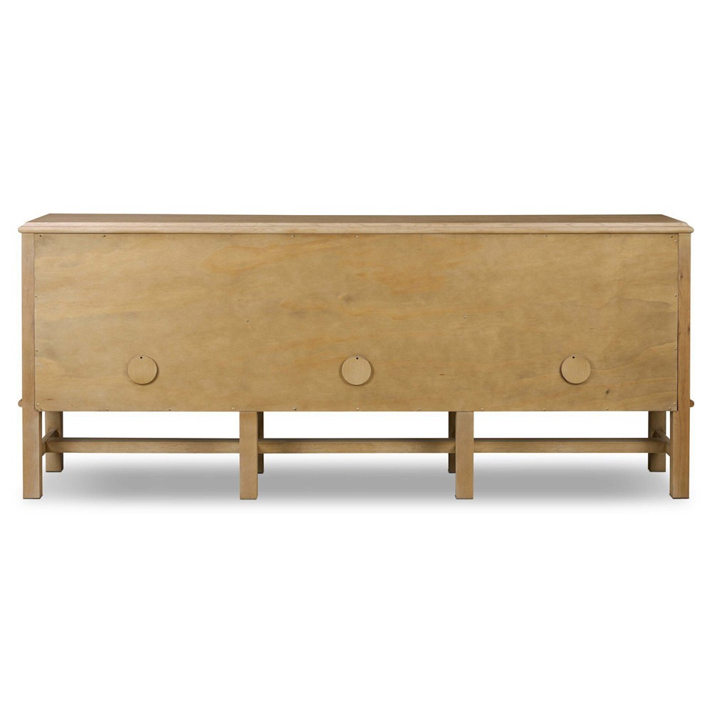 Fairview Coastal Beach Light Wash Oak Media Console - 92"|