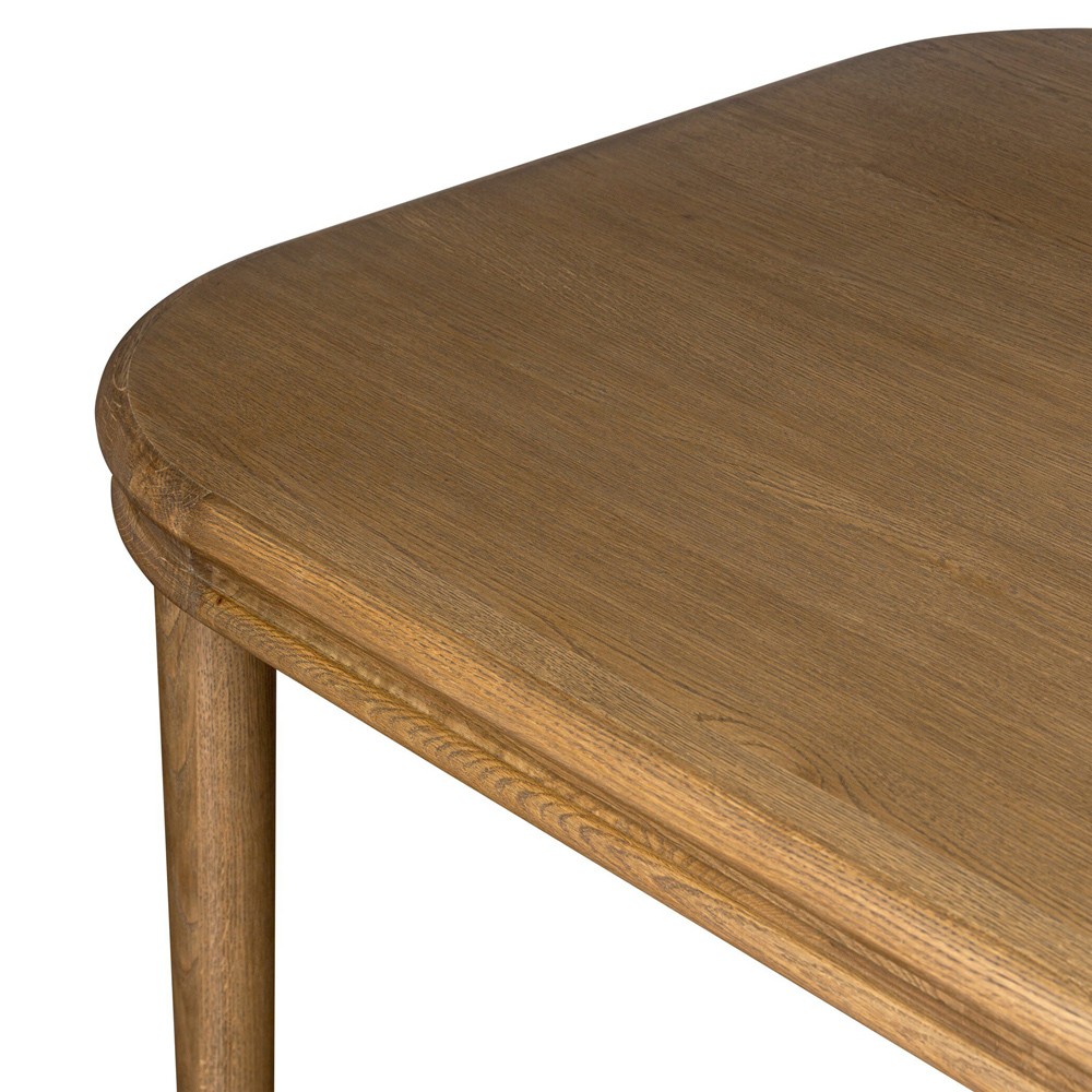 Bonnie Rustic Lodge Brown Oak Extendable Dining Table - 78-98"|