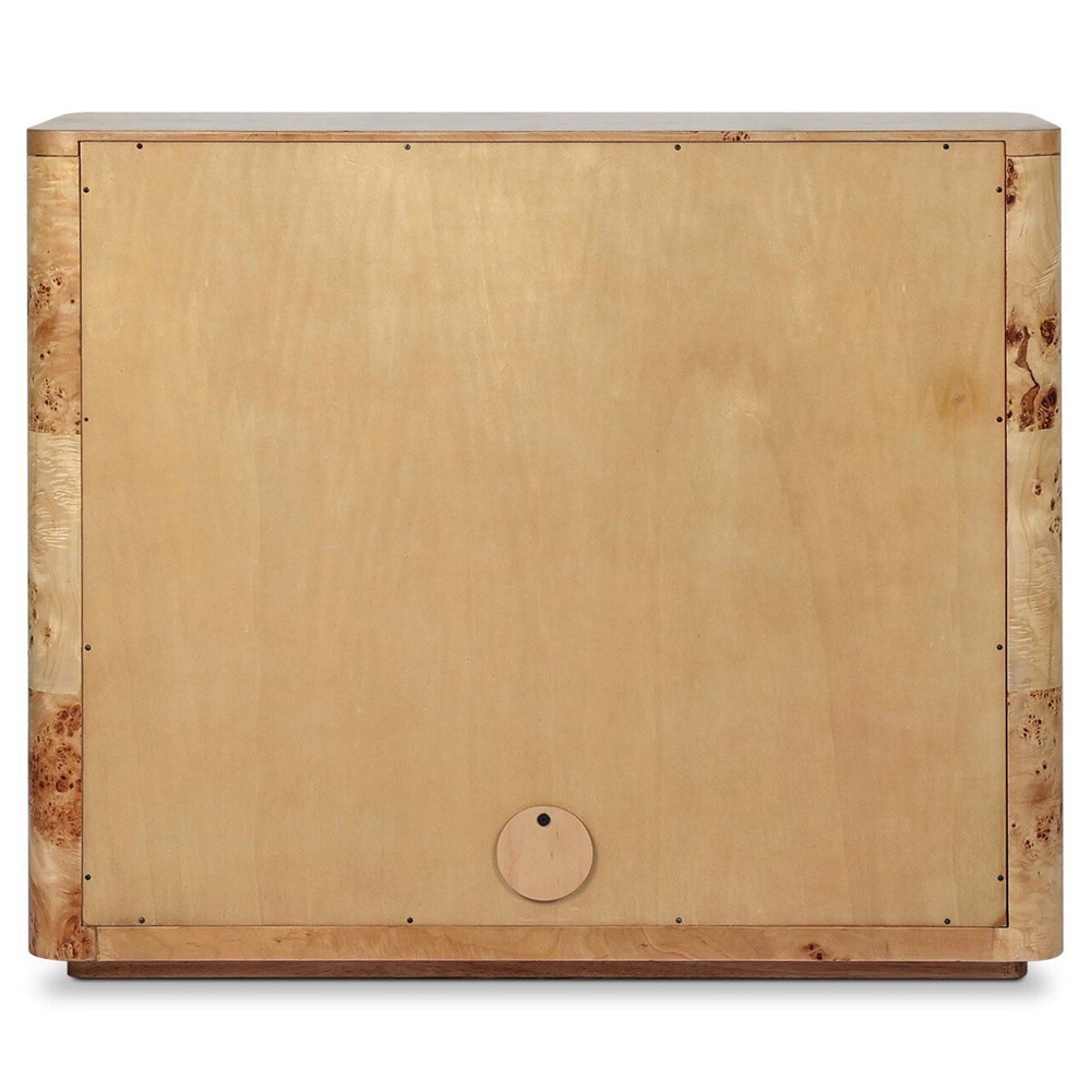 Mullins Modern Classic Natural Burl Small Media Cabinet - 42"|